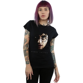 Vêtements Femme T-shirts manches longues Harry Potter Dark Portrait Noir