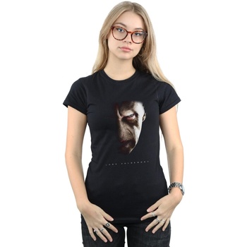 Vêtements Femme T-shirts manches longues Harry Potter Lord Voldemort Portrait Noir