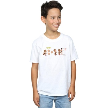 Vêtements Garçon T-shirts manches courtes Dessins Animés Elmer Fudd Colour Code Blanc