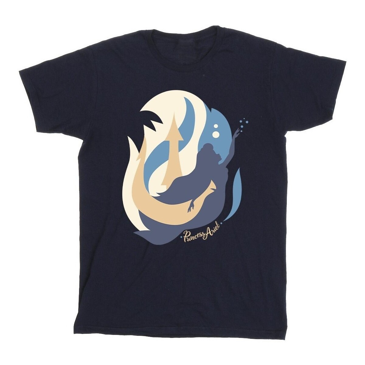 Vêtements Fille T-shirts manches longues Disney The Little Mermaid Colour Silhouettes Bleu