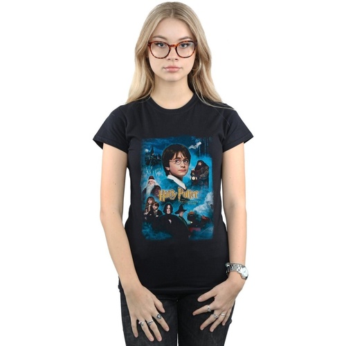 Vêtements Femme T-shirts manches longues Harry Potter Philosopher's Stone Noir