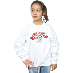 Vêtements Fille Sweats Dessins Animés Bugs Bunny And Lola Valentine's Day Loved Up Blanc