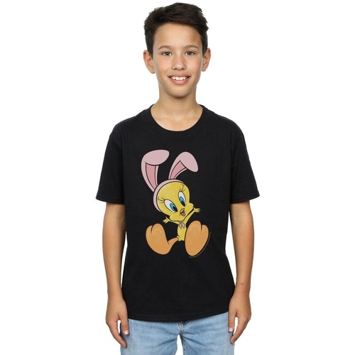Vêtements Garçon T-shirts manches courtes Dessins Animés Tweety Pie Bunny Ears Noir