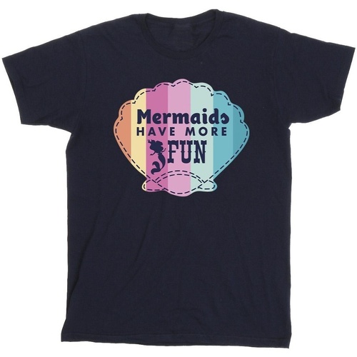 Vêtements Fille T-shirts manches longues Disney The Little Mermaid Fun Bleu