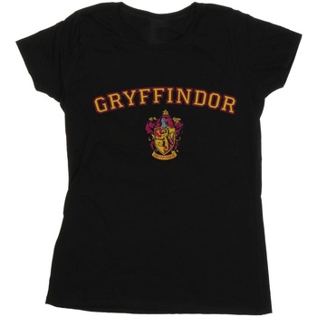 Vêtements Femme T-shirts manches longues Harry Potter Gryffindor Crest Noir