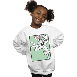 Vêtements Fille Sweats Dessins Animés Bugs Bunny Funny Face Blanc