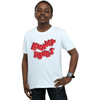 Vêtements Garçon T-shirts manches courtes Dessins Animés 3D Logo Blanc