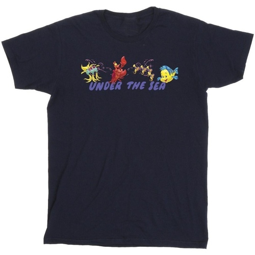 Vêtements Fille T-shirts manches longues Disney The Little Mermaid Under The Sea Bleu