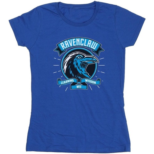 Vêtements Femme T-shirts manches longues Harry Potter Ravenclaw Toon Crest Bleu
