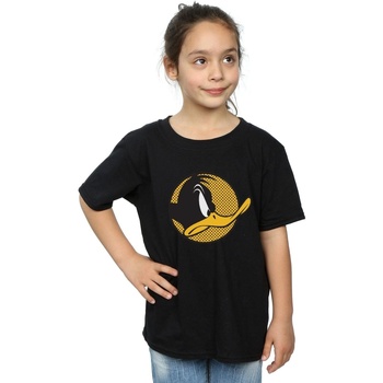 Vêtements Fille T-shirts manches longues Dessins Animés Daffy Duck Dotted Profile Noir