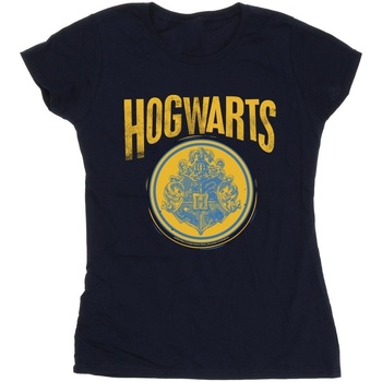 Vêtements Femme T-shirts manches longues Harry Potter Hogwarts Circle Crest Bleu