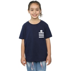 Vêtements Fille T-shirts manches longues Dessins Animés Tweety Pie Striped Faux Pocket Bleu