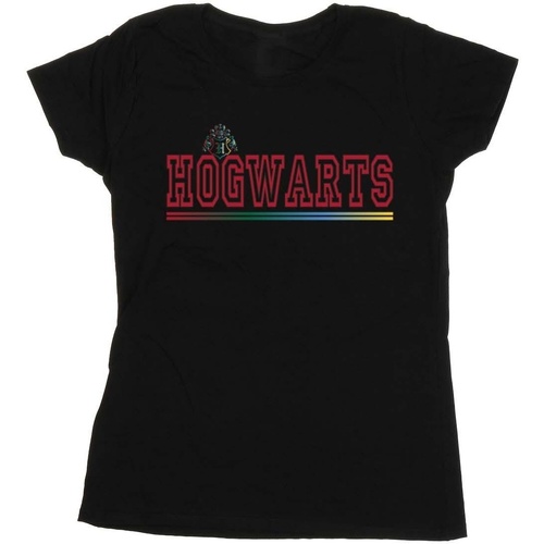 Vêtements Femme T-shirts manches longues Harry Potter Hogwarts Collegial Noir