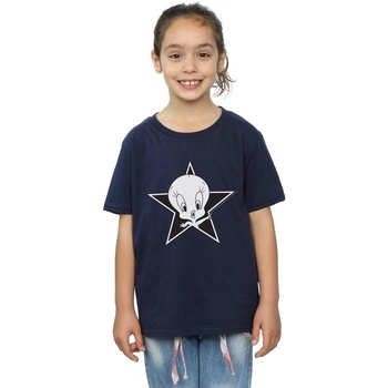 Vêtements Fille T-shirts manches longues Dessins Animés Tweety Pie Mono Star Bleu