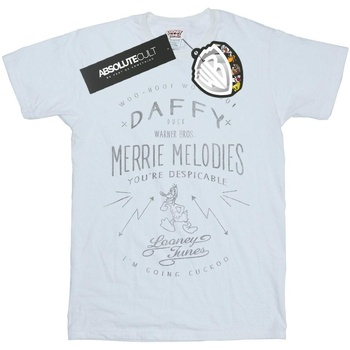 Vêtements Fille T-shirts manches longues Dessins Animés Daffy Duck Despicable Blanc