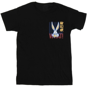 Vêtements Garçon T-shirts manches courtes Dessins Animés Bugs Bunny What Noir