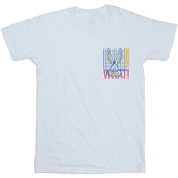 Vêtements Garçon T-shirts manches courtes Dessins Animés Bugs Bunny What Blanc
