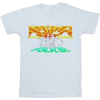 Vêtements Garçon T-shirts manches courtes Dessins Animés Group Sunset Blanc
