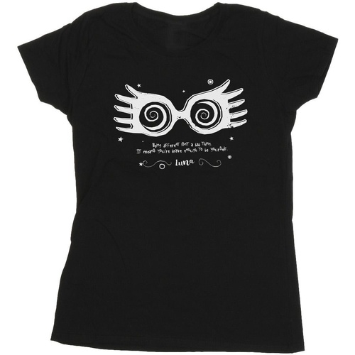 Vêtements Femme T-shirts manches longues Harry Potter Luna Being Different Noir