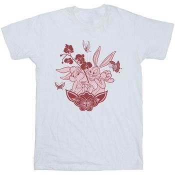 Vêtements Garçon T-shirts manches courtes Dessins Animés Bugs Bunny And Lola Blanc