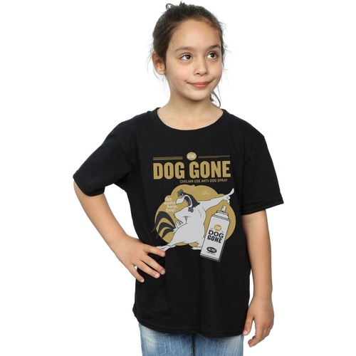 Vêtements Fille T-shirts manches longues Dessins Animés Foghorn Leghorn Dog Gone Noir