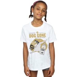 Vêtements Fille T-shirts manches longues Dessins Animés Foghorn Leghorn Dog Gone Blanc