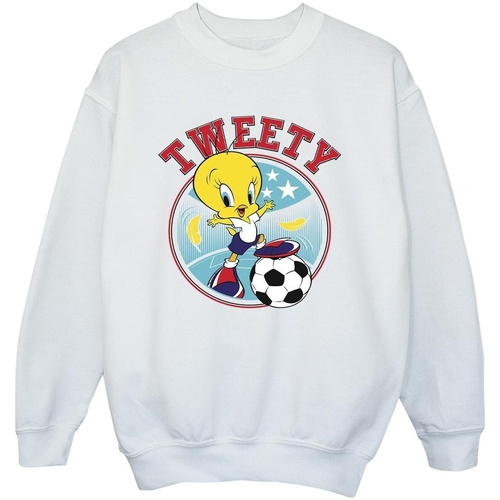 Vêtements Garçon Sweats Dessins Animés Tweety Football Circle Blanc