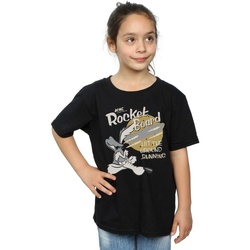 Vêtements Fille T-shirts manches longues Dessins Animés Wile E Coyote Rocket Board Noir