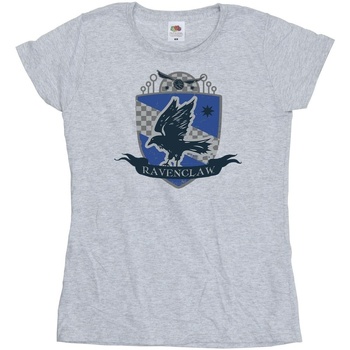 Vêtements Femme T-shirts manches longues Harry Potter Ravenclaw Chest Badge Gris