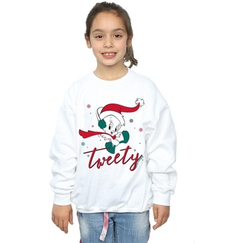 Vêtements Fille Sweats Dessins Animés Tweety Pie Christmas Blanc