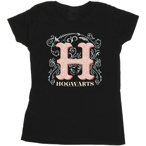 Vêtements Femme T-shirts manches longues Harry Potter Flowers H Noir