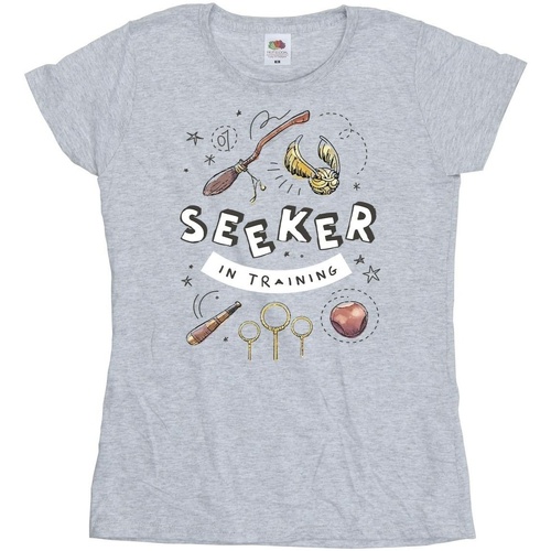 Vêtements Femme T-shirts manches longues Harry Potter Seeker In Training Gris