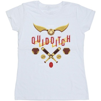Vêtements Femme T-shirts manches longues Harry Potter Quidditch Golden Snitch Blanc