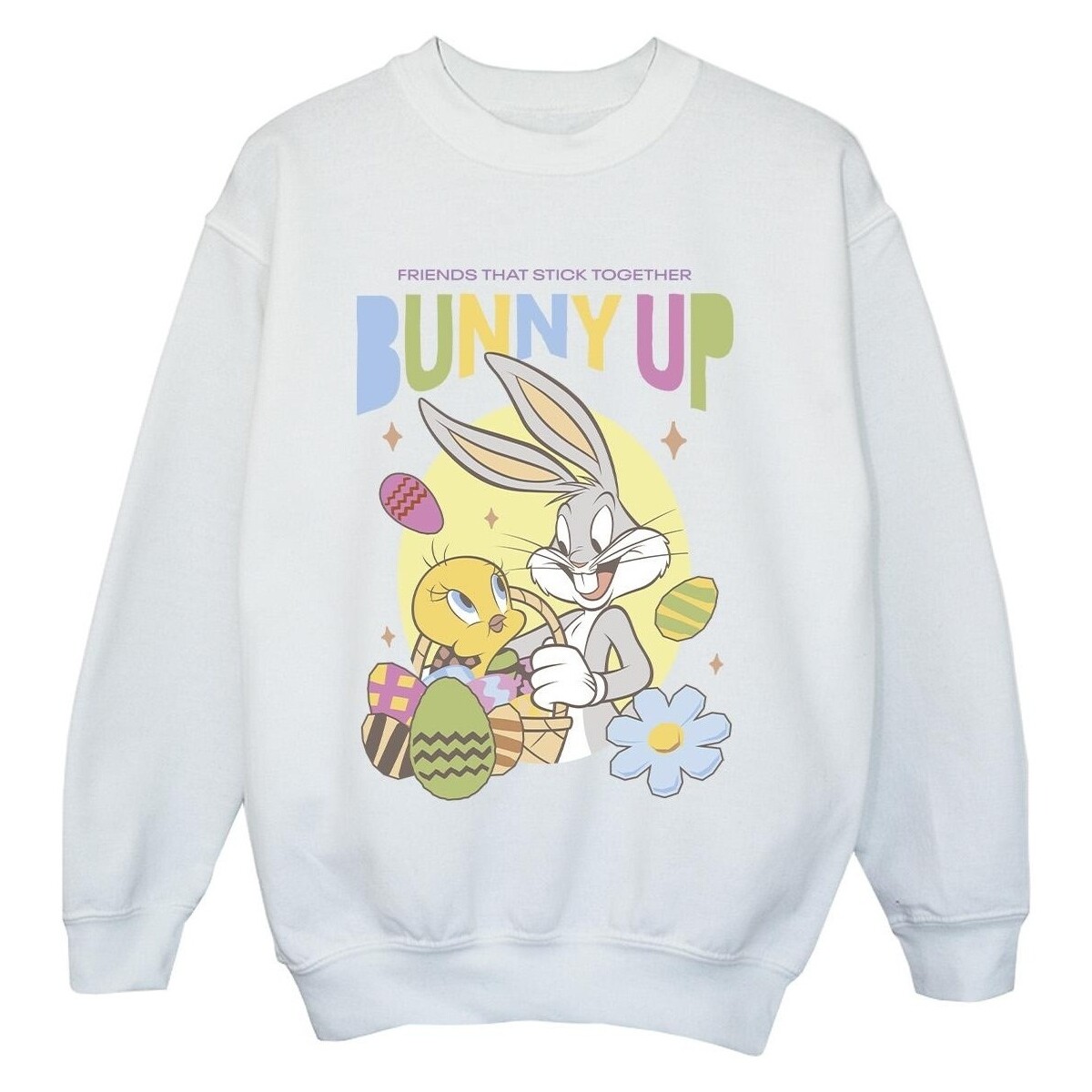 Vêtements Garçon Sweats Dessins Animés Bunny Up Blanc