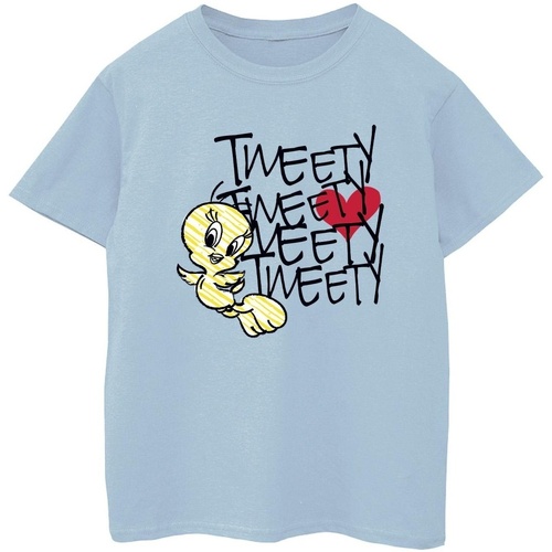 Vêtements Garçon T-shirts manches courtes Dessins Animés Tweety Love Heart Bleu