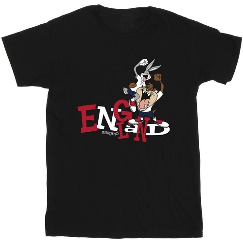 Vêtements Garçon T-shirts manches courtes Dessins Animés Bugs & Taz England Noir