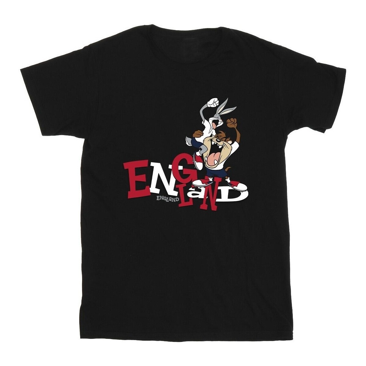 Vêtements Garçon T-shirts manches courtes Dessins Animés Bugs & Taz England Noir