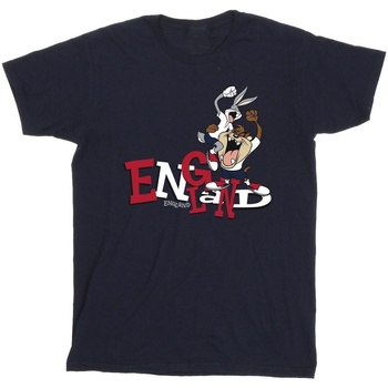 Vêtements Garçon T-shirts manches courtes Dessins Animés Bugs & Taz England Bleu
