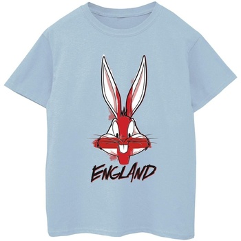 Vêtements Garçon T-shirts manches courtes Dessins Animés Bugs England Face Bleu