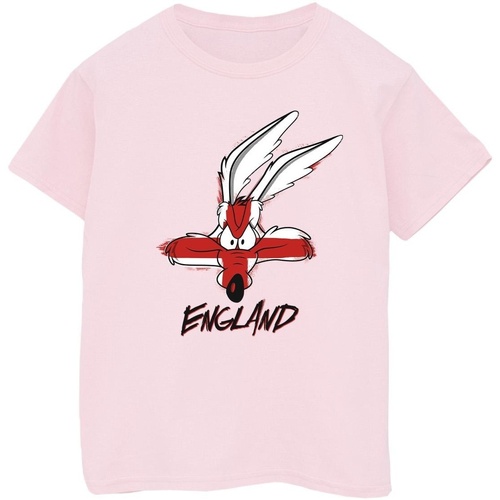 Vêtements Garçon T-shirts manches courtes Dessins Animés Coyote England Face Rouge