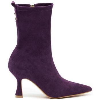 Chaussures Femme Bottes Moyen : 3 à 5cm I23BL1033 Violet