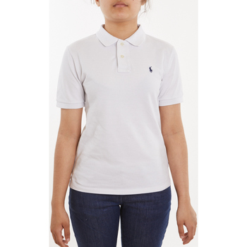 Vêtements Enfant Polos manches courtes Ralph Lauren Polo logo en jersey de coton Blanc