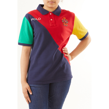 Vêtements Polos manches courtes Ralph Lauren Polo logo en jersey de coton Multicolore