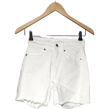 Vêtements Femme Shorts / Bermudas H&M short  34 - T0 - XS Blanc Blanc