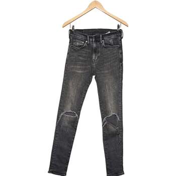 jeans h&m  jean slim homme  36 - t1 - s gris 