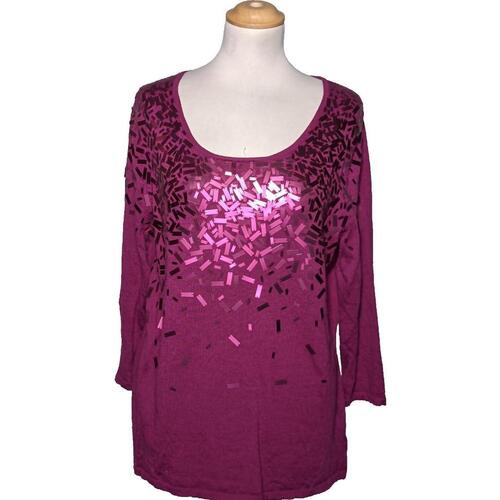 Vêtements Femme T-shirt En Coton Rodier 42 - T4 - L/XL Violet