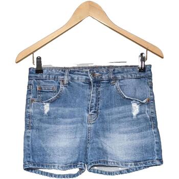 Vêtements Femme Shorts / Bermudas Pull And Bear short  36 - T1 - S Bleu Bleu
