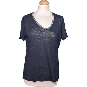Vêtements Femme T-shirts Daicock & Polos 1.2.3 top manches courtes  38 - T2 - M Bleu Bleu