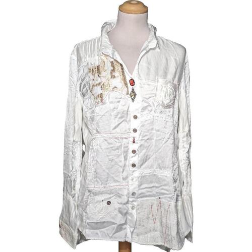 Vêtements Femme Chemises / Chemisiers Elisa Cavaletti chemise  38 - T2 - M Blanc Blanc