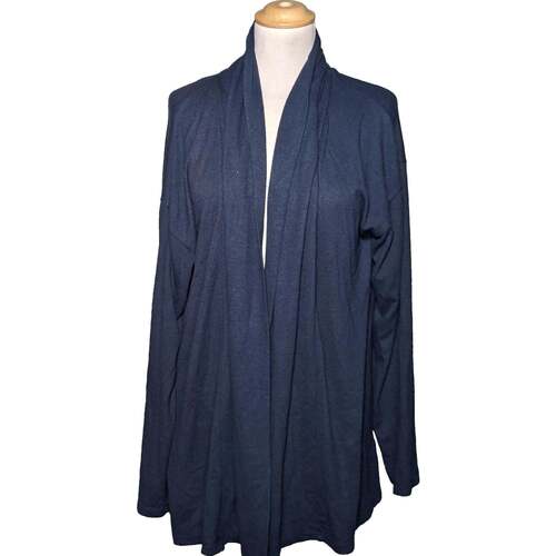 Vêtements Femme Gilets / Cardigans Monoprix gilet femme  40 - T3 - L Bleu Bleu